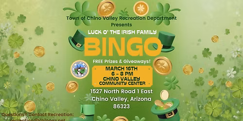 Luck of the Irish Family Bingo