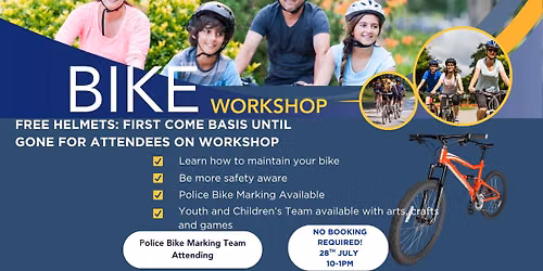Bike Workshop with the Police Bike Marking Team