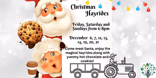 Wesley's Annual Lighted Christmas Hayrides & Santa Visits 2025