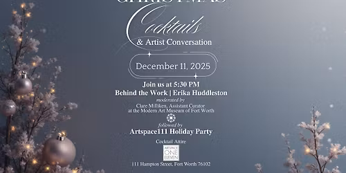 Christmas Cocktails & Artist Conversation