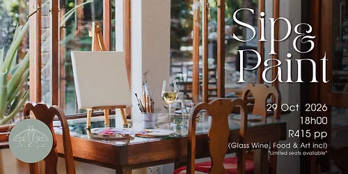 Sip & Paint at Kleinkaap Restaurant | 29 Oct