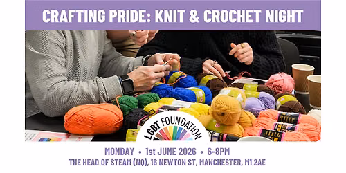 Crafting Pride: Knit & Crochet Night (Food + Drink Included)!