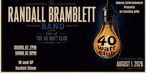 Evening with the Randall Bramblett Band @ 40 Watt (Athens, GA)