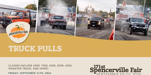 171st Spencerville Fair, Truck Pulls