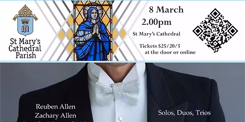 St Mary's Cathedral Concert Series presents: Reuben and Zachary Allan with Jennifer Marten-Smith