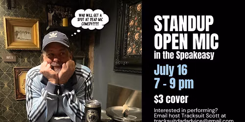 Standup Open Mic in the Speakeasy