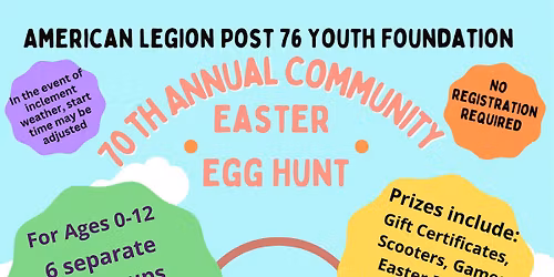 70th Annual Community Easter Egg Hunt
