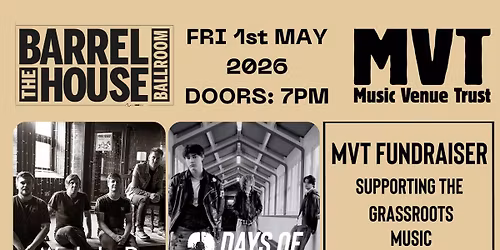 MVT FUNDRAISER  - Ft. Wild Oceans \/ 3 Days of Wonder \/ Vanity Project \/ Rat Trap & Amelie Trineman