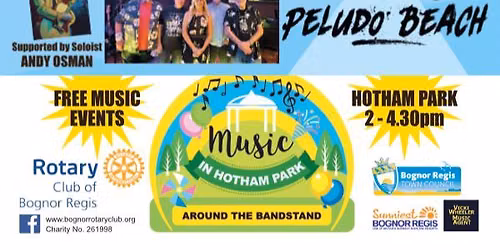 MUSIC IN HOTHAM PARK WITH PELUDO BEACH AND SOLOIST ANDY OSMAN- ROCK & POP
