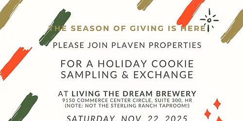 Holiday Cookie Sampling & Exchange-HR Living the Dream Location Only!
