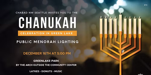 Menorah Lighting at Green Lake