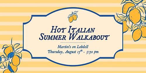 Hot Italian Summer Walkabout