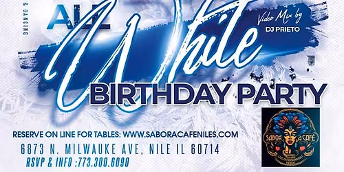 White Party Pop-Up Salsa Saturday @ Sabor a Caf\u00e9 Niles \ud83e\udd0d\ud83d\udc83\ud83d\udd7a