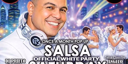 White Party Pop-Up Salsa Saturday @ Sabor a Caf\u00e9 Niles \ud83e\udd0d\ud83d\udc83\ud83d\udd7a