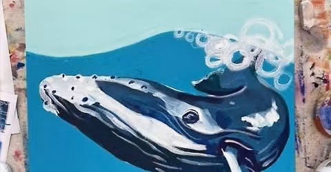 Paint and Sip - Whale