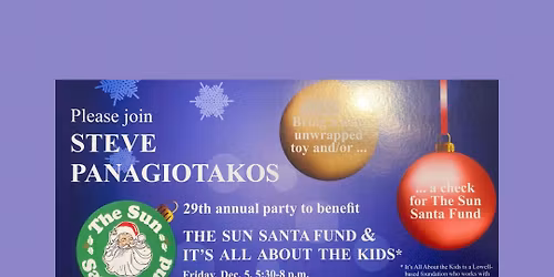 29th Annual Party to benefit Sun Santa and It\u2019s All About the Kids
