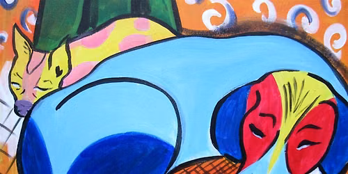 Sip & Paint Like Picasso Two Dogs Sleeping