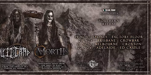 NYTT LAND + MORTIIS + TiR - Southern Ritual - Croxton - Melbourne - Sat 21 Nov