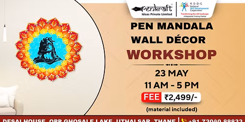 Penkraft Pen Mandala Wall D\u00e9cor Workshop