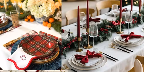 Holiday Tablescape Workshop at Lady Slipper Bentonville