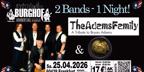 THE ADAMS FAMILY (Bryan Adams Tribute) & BOBBY STOKER | One Band - One Night - Two Shows