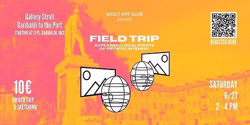 Gallery Stroll Guided Trip & Sketch Session (Nice, FR)