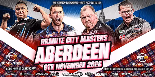 A night at the darts 2026 - Aberdeen