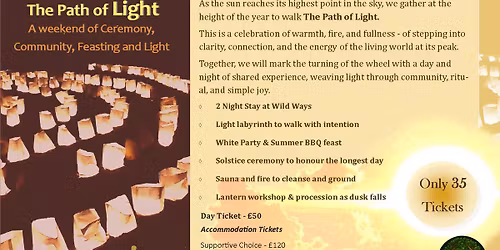 The Path of Light - Summer Solstice Ceremony & Feast Weekend