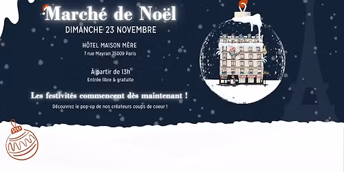 March\u00e9 de No\u00ebl 2025 - H\u00f4tel Maison M\u00e8re 