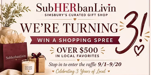 We're Turning 3 Shopping Spree