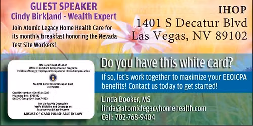 Las Vegas Breakfast for NTS Workers and NTS Retirees