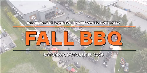 \ud83c\udf42\ud83d\udd25 FALL BBQ & SOCIAL AT BARRIE HARLEY-DAVIDSON! \ud83d\udd25\ud83c\udf42