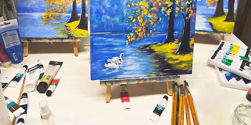 Paint & Sip: Swan Season by the Lake