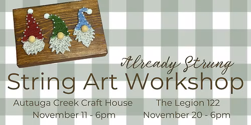 Gnome String Art Workshop