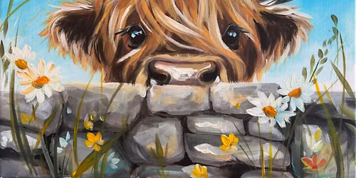 Paint 'Peek a Moo' in a Fundraiser for 1st Ufton Nervet Scouts, nr Reading
