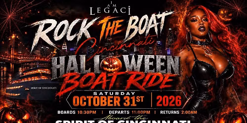 ROCK THE BOAT CINCINNATI ANNUAL HALLOWEEN BOAT RIDE 2026