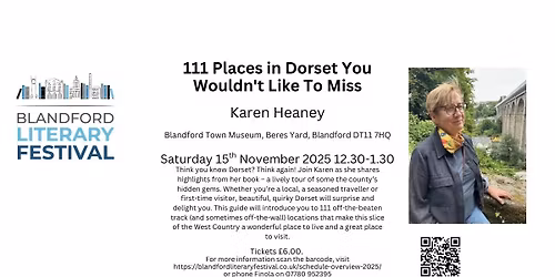 111 Places in Dorset You Wouldn't Like to Miss - with Karen Heaney
