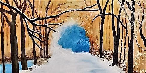Enjoy a Winter Walk with our fun paint and sip painting event @ Back Forty