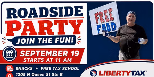 Community Appreciation Roadside Party at Liberty Tax Martinsburg 