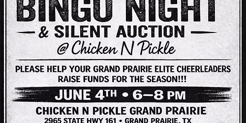 Bingo Night & Silent Auction @ Chicken N Pickle
