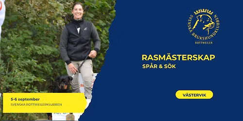 Rasm\u00e4sterskap i sp\u00e5r & s\u00f6k - V\u00e4stervik