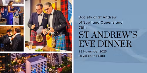 Save the date! - St Andrew's Eve Dinner