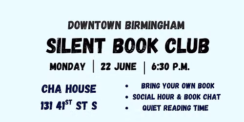 Silent Book Club at Cha