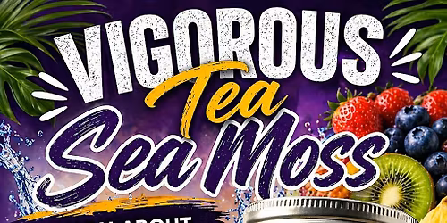 Making sea moss with vigorousTea