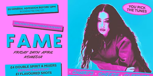 FAME \/\/ YOU PICK THE TUNES \/\/ 400 SPACES ON THE DOOR!