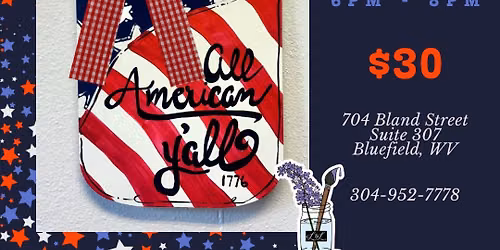 Stars & Stripes Door Hanger Paint Party