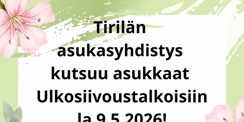 Tiril\u00e4n alueen ulkosiivoustalkoot