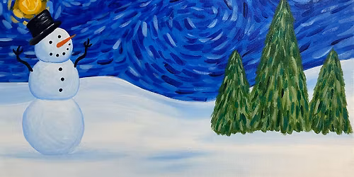 \ud83e\udd83\ud83c\udfa8 Gobble Up the Savings All November Long! Snowman Night Canvas Paint & Sip Class
