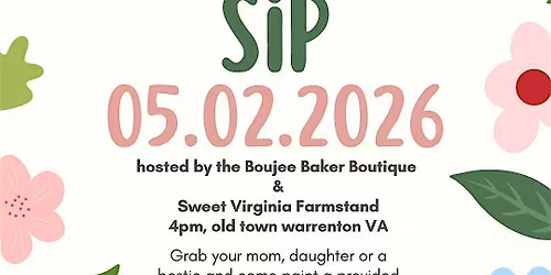 Mother's day Sourdough paint + sip class!