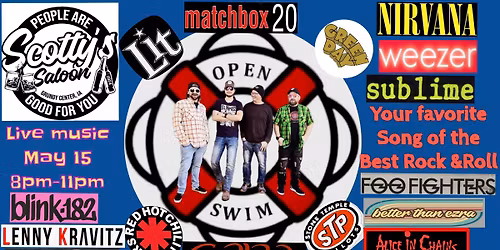 Open Swim live at Scotty\u2019s Saloon!